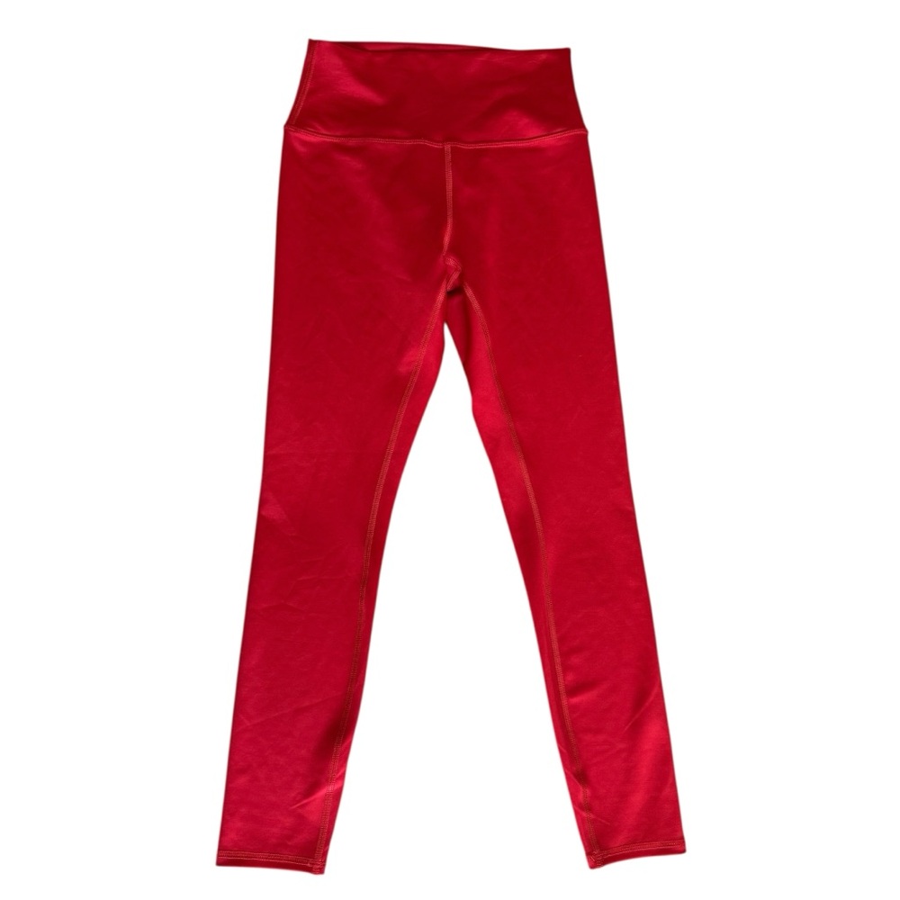 ALO Yoga Size Medium 7/8 High-Waist Airlift Leggings in Bold Red - Picture 3 of 7